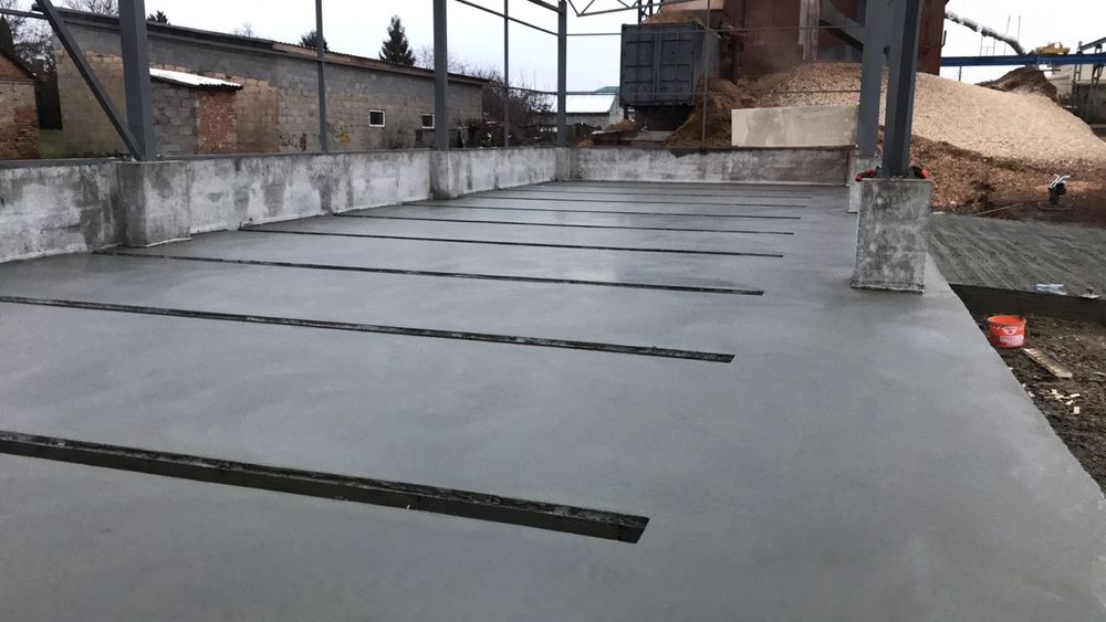 Тернопіль .Промислова бетонна підлога,бетонна стяжка, топінг