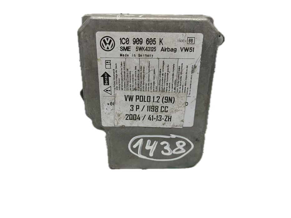 Centralina airbag VOLKSWAGEN Fox (5Z1, 5Z3, 5Z4)