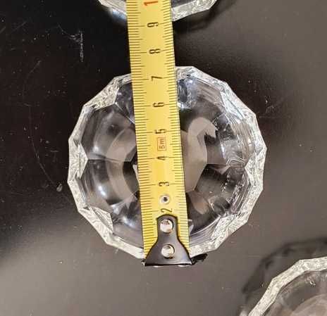 Wintage. Pięć kryształowych dużych salaterek - PRL