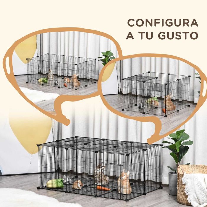 ENVIO GRÁTIS - Parque para animais de estimação, coelhos 105x70x45cm