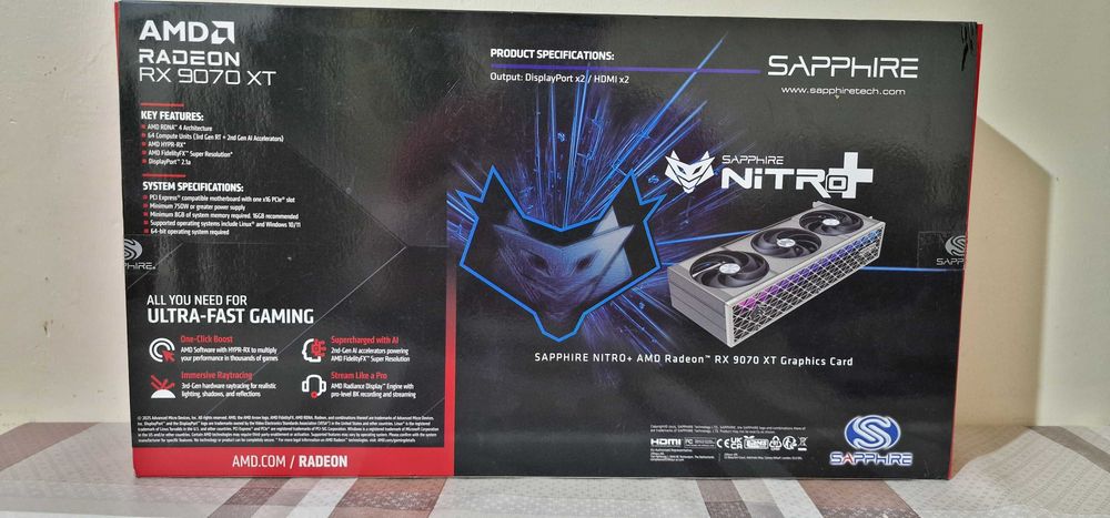 G.SKILL Trident Z RGB 32GB (2x16GB) DDR4-3600MHz CL16 + Sapphire NITRO+ AMD Radeon RX 9070 XT OC 16GB GDDR6