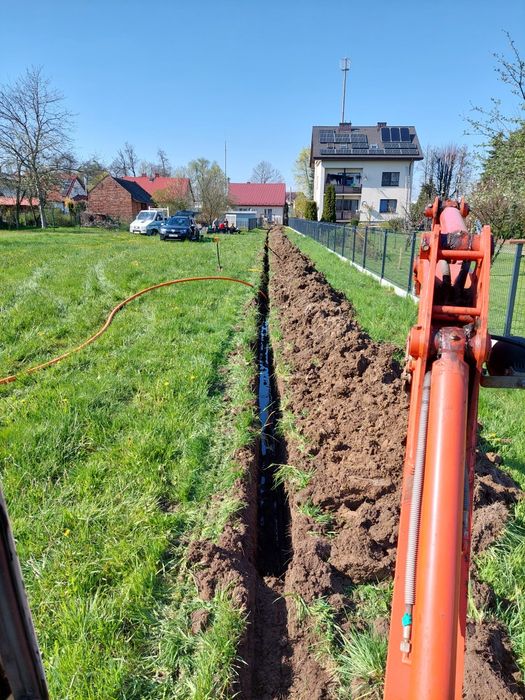 Usługi minikoparką, mont. ogrodzeń