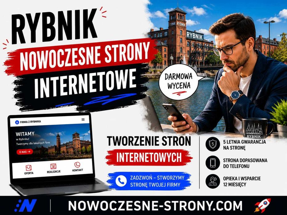 Nowoczesne Strony Internetowe | WordPress z 5-letnią Gwarancją | Opieka Stron 12 miesięcy