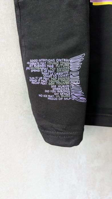 Фиолетовая футболка vlone x nav blackdoves с голубями