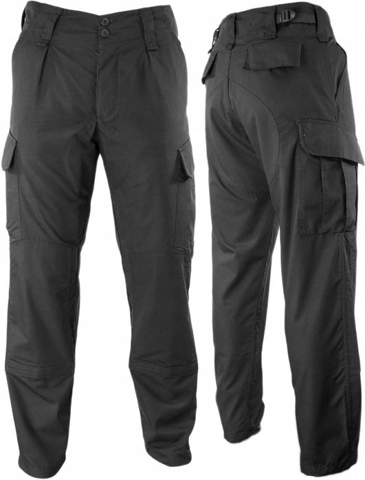 Spodnie bojówki Texar WZ10 czarne grubsze L-Regular