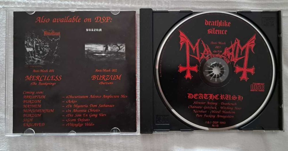 Mayhem - Deathcrush (1993) - CD