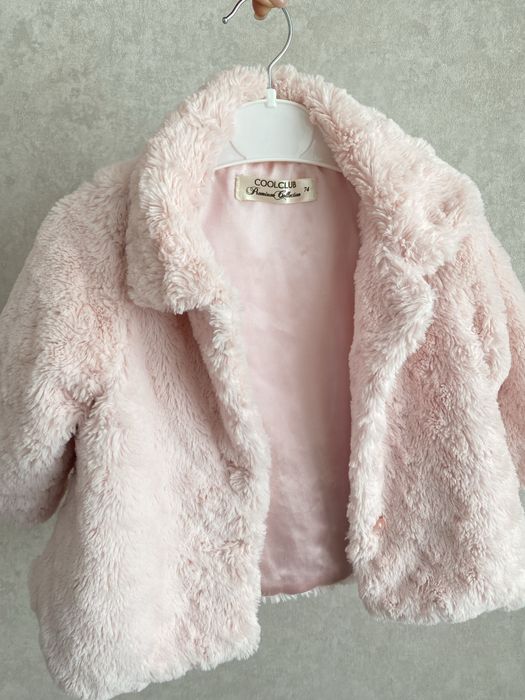 Весняна легенька шубка на дівчинку на зріст 74 см