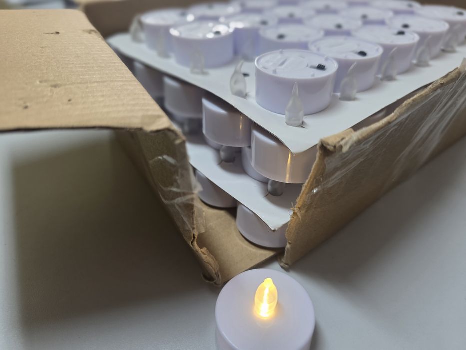 100 Velas LED - Efeito Chama