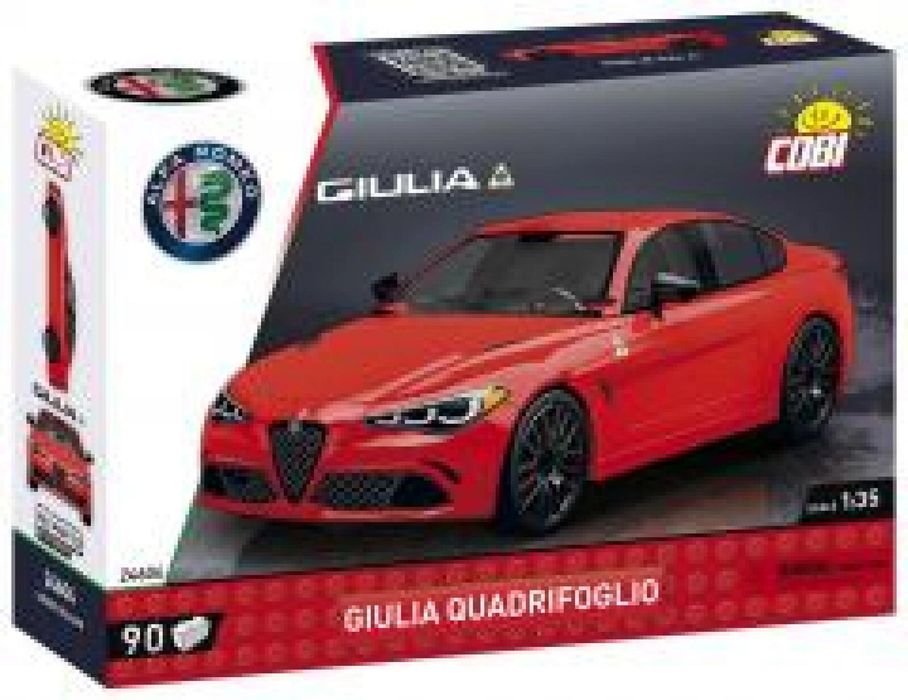 Alfa Romeo Gulia Quadrifoglio pudełko,146x199 mm