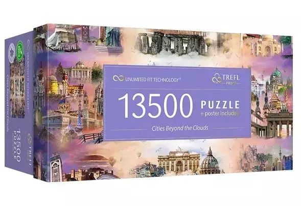 Puzzle 13500 Cities Beyond The Clouds Trefl. Nowy Produkt