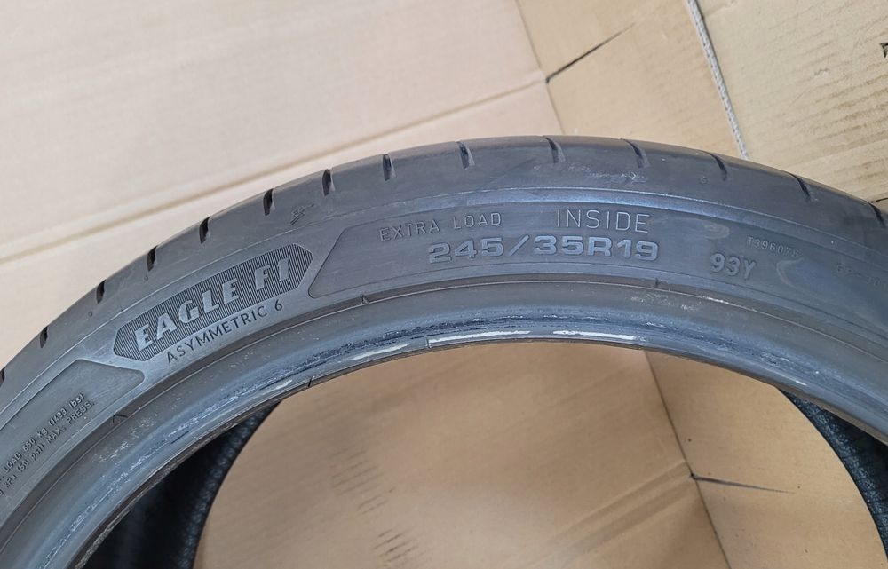 opony goodyear eagle f1 asymmetric6 245/35r19 93y 6.6mm bieżnik 2023rok