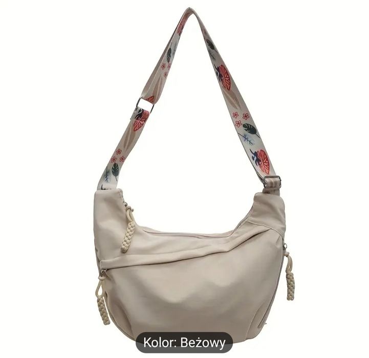 Beżowa torebka nerka codzienna nowa