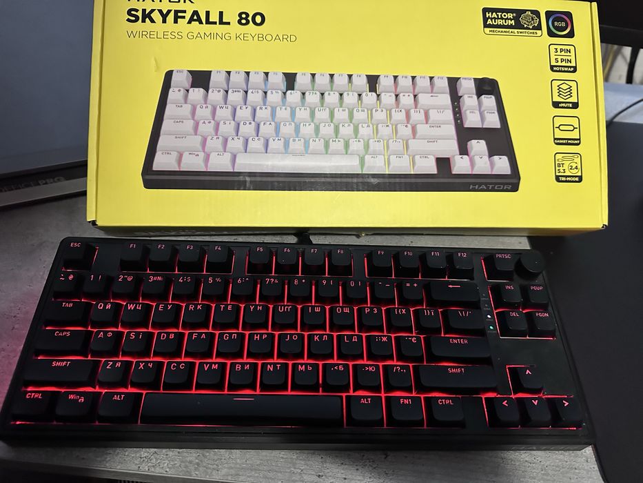 Механічна клавіатура HATOR Skyfall 80 Wireless — Black