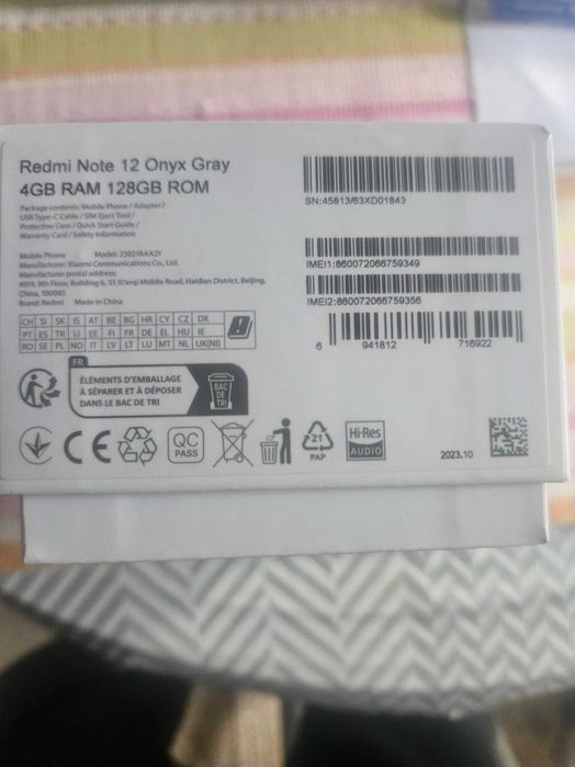 Redmi Note 12 Onyx Gray