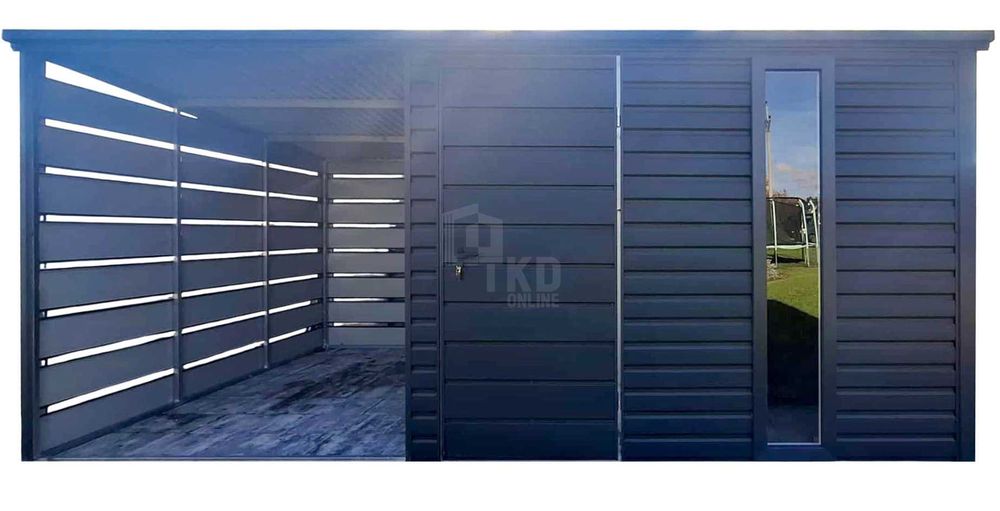 Schowek - domek ogrodowy 3x3m - wiata 3m - drzwi - okno  TS1203