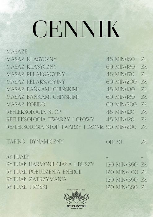 Masaż w gabinecie