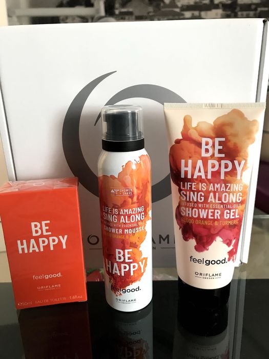Perfume Be Happy + Gel de Banho + OFERTA Mousse de Banho