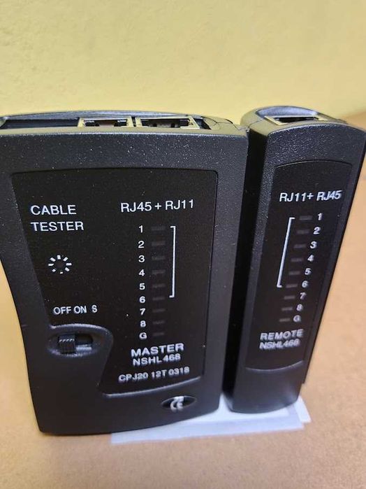 Testador de Cabos de Rede e Telefonia RJ45 RJ11 NSHL468 (Novo)