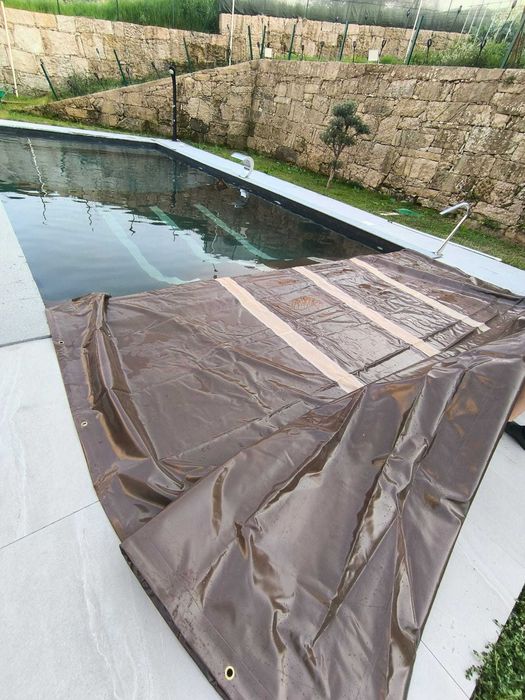 Coberta Piscina Inverno em Pele sem uso c/ nova