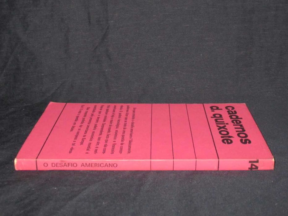 Livro O Desafio Americano Cadernos D. Quixote 14