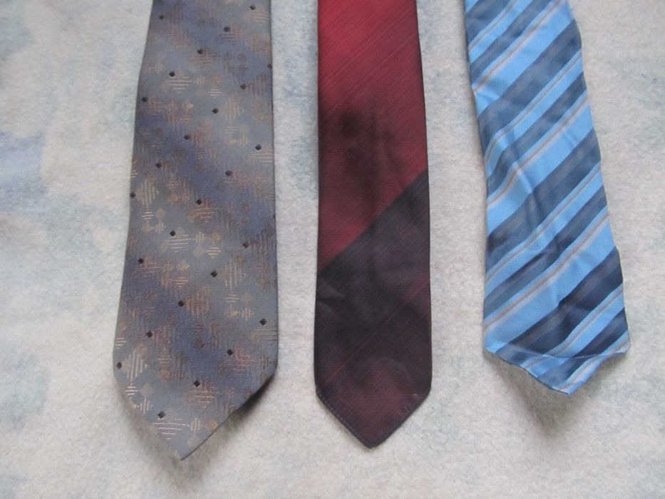 Галстук винтаж Узкий Alpi Arseda, Setura Gold и Prague Centrotex