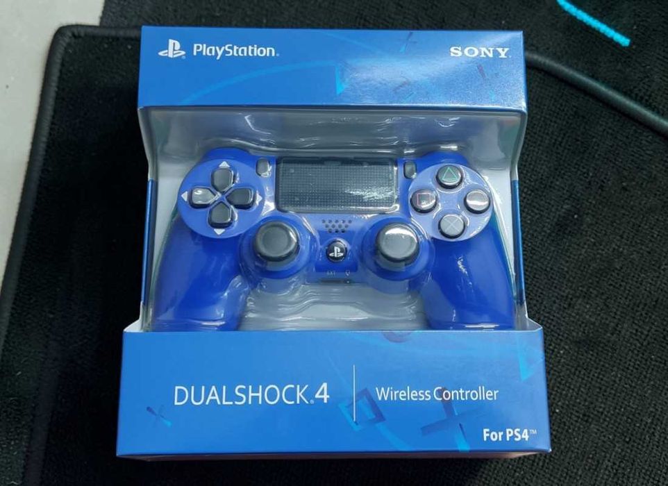 Бездротовий джойстик для PS4 Темно Синій, Bluetooth джойстик Темно-синий джойстик для приставки ПС4 беспроводной геймпад ПС4
