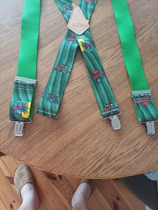 Szelki BRIMARC wstawka ze skóry