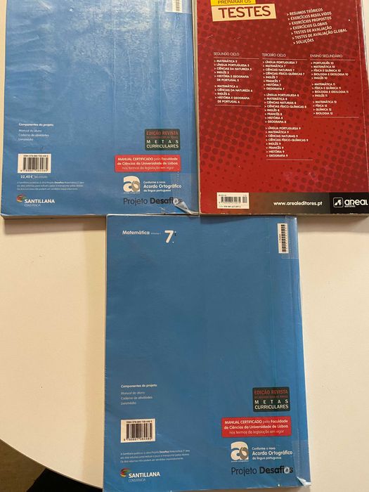 Matemática 7, manual, 7º ano, oferta livro "Preparar os testes"