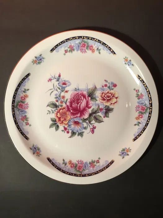 LIMOGES - travessa decorada à mão - 31 cm/s de diâmetro