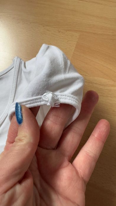 Białe body na balet strój na balet rozmiar 98-104cm