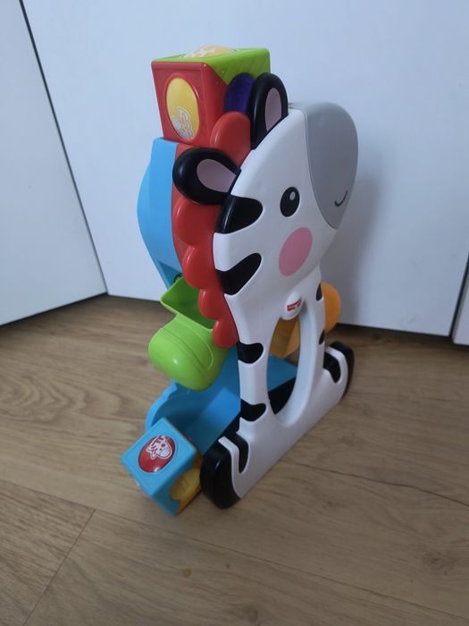 Zebra fisher price ruchome klocki