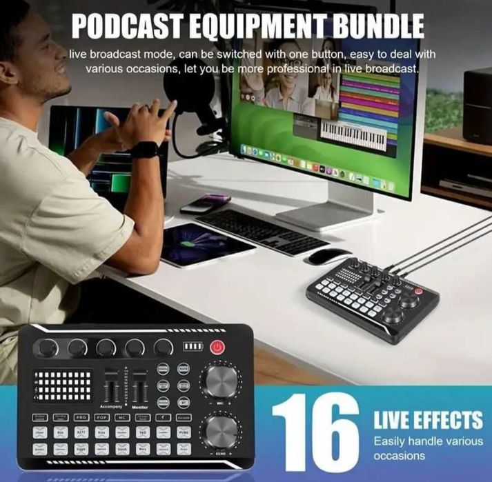 Karta dźwiękowa bluetooth mikser zewnętrzna usb