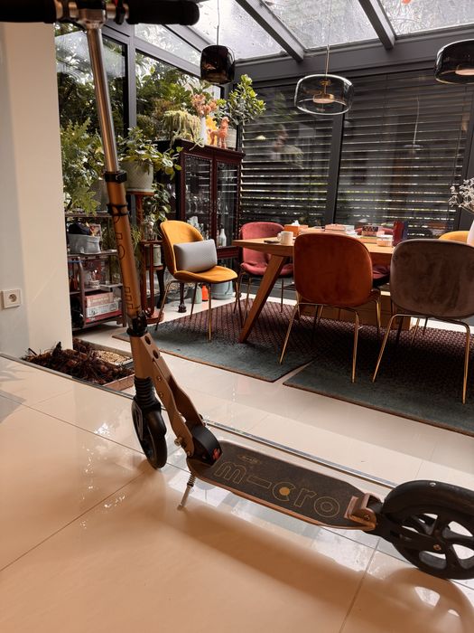 Hulajnoga MICRO Suspension gold z amortyzatorem