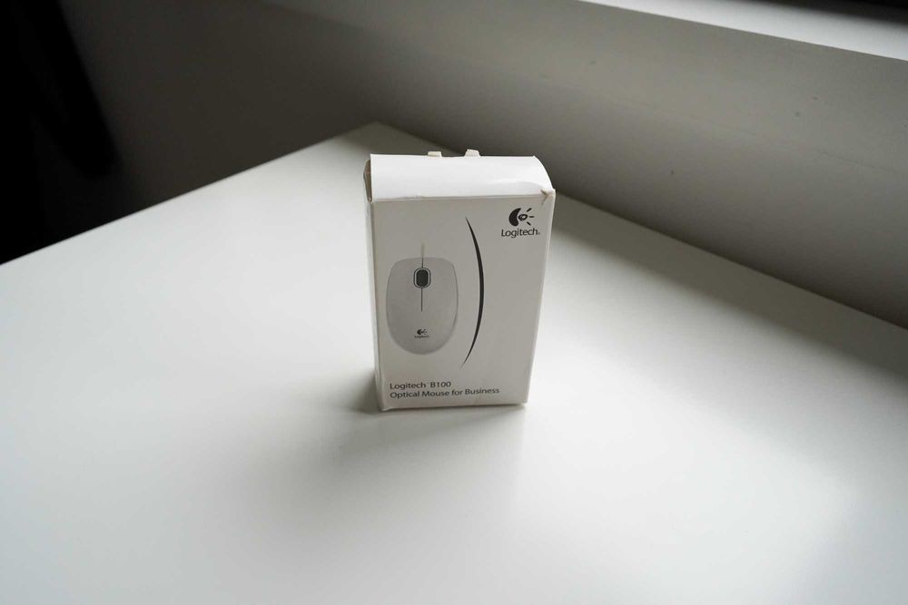 Logitech B100 Optical Mouse USB White New64861178093186121