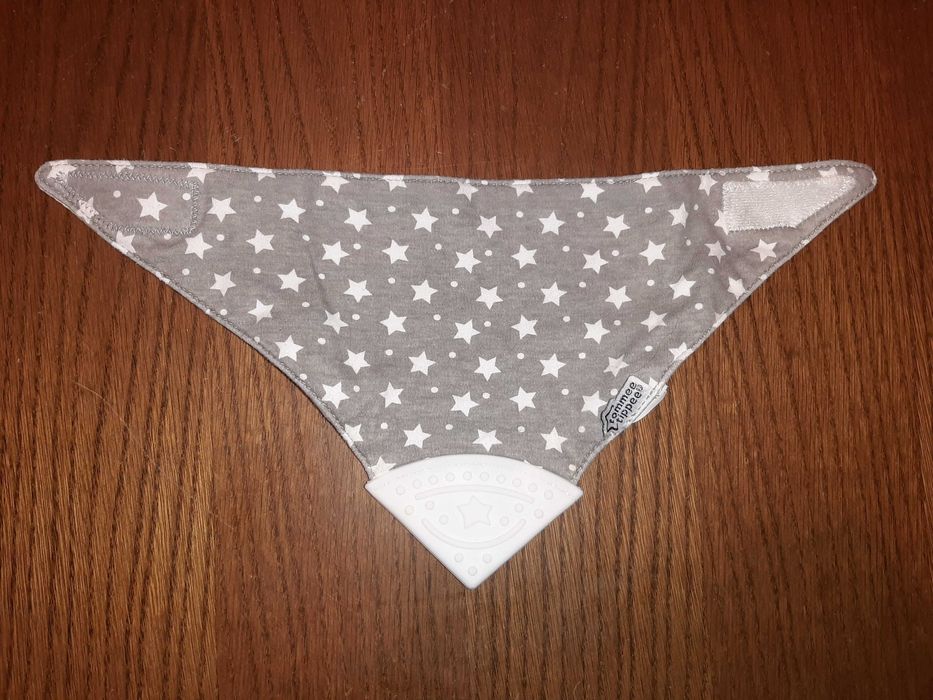 Śliniak z kieszonką z gryzakiem śliniaki 3 sztuki