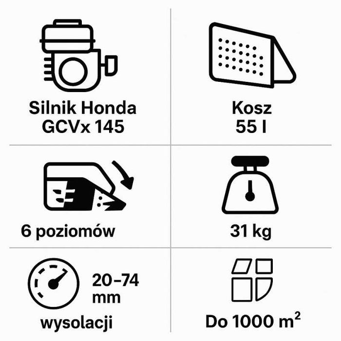 Kosiarka spalinowa Honda HRG 466 skeep easy