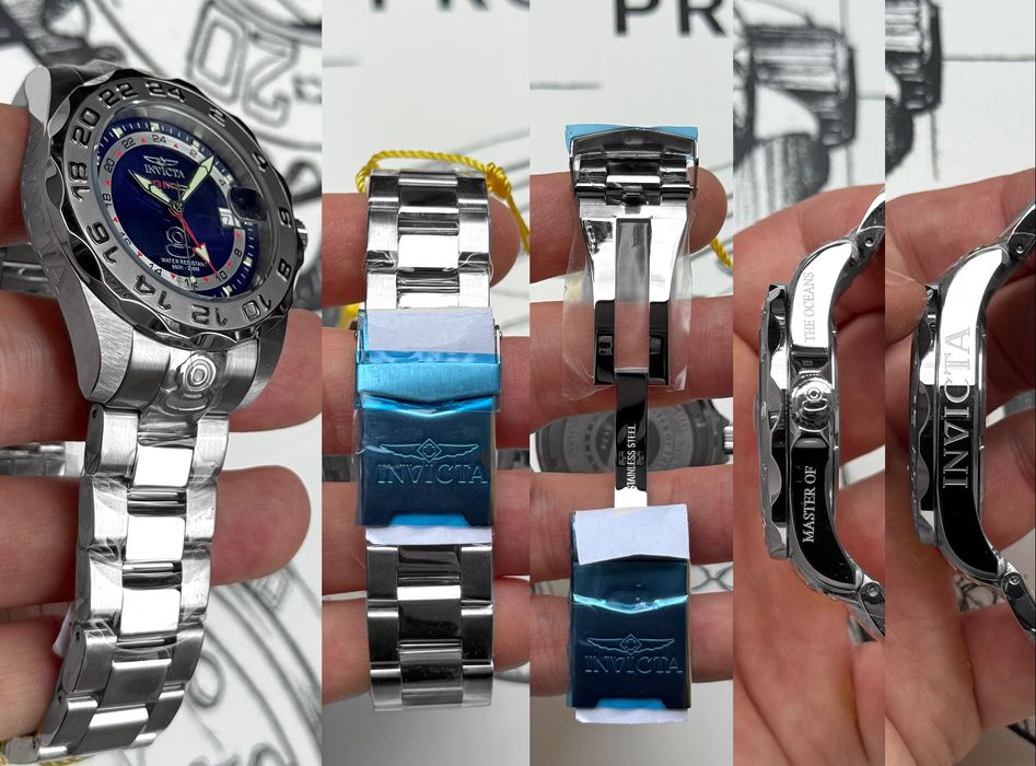 Годинник Invicta 5124 Pro Diver Master of Ocean 44 mm. GMT 200 MT