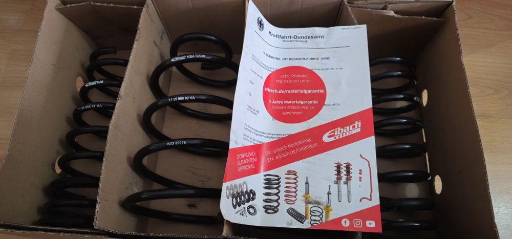 Molas de Rebaixamento Eibach Pro-Kit -25 mm para Volvo V40  |  Como Novas