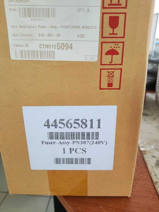 Fuser OKI  do B412 B432 B512 MB472 MB492 MB562 ES4132 ES4192