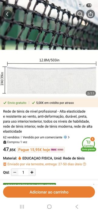 Rede de ténis profissional