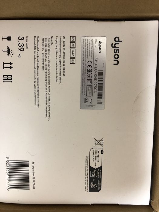 DYSON HS 09 Airwrap co-anda 2х straight + WAVY