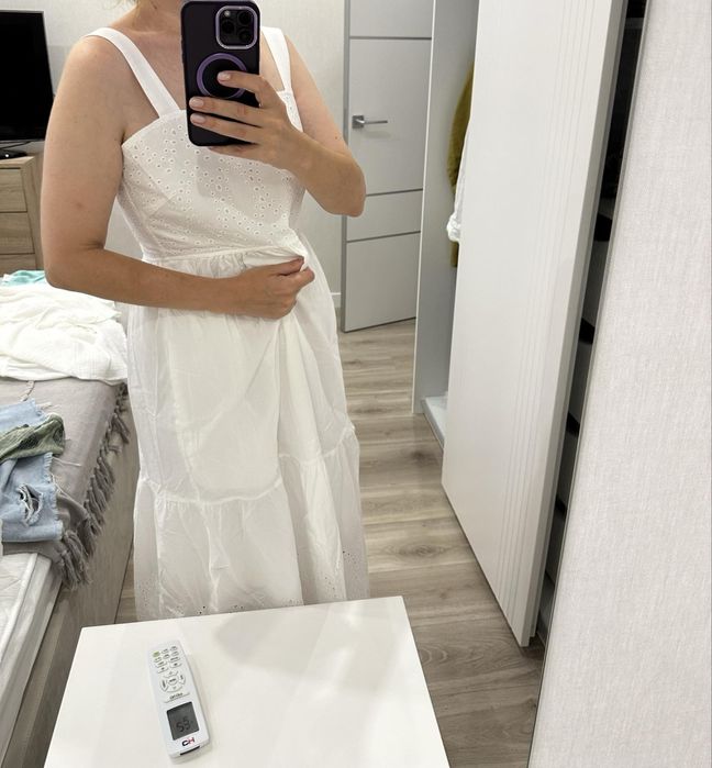 Uniqlo неймовірна , натуральна сукня сарафан, прошва