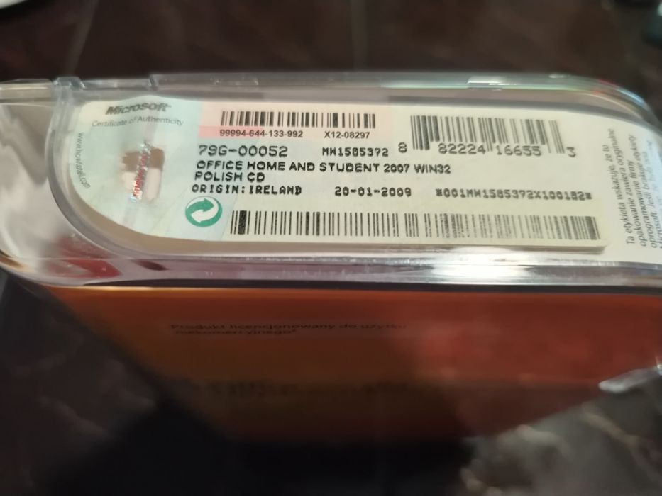 Microsoft Office 2007 box super stan