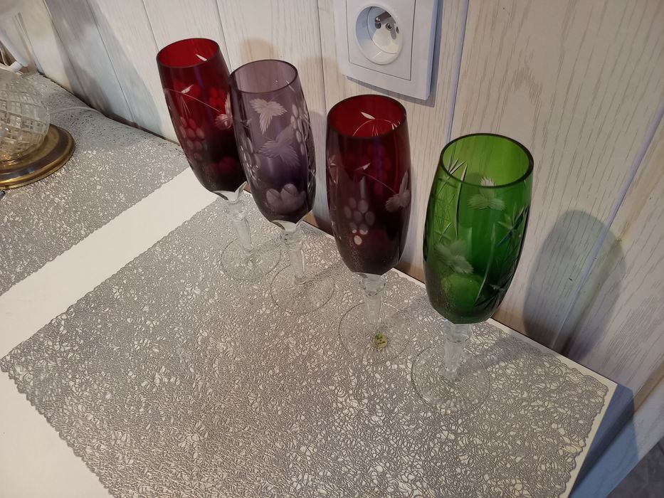 Kieliszki Kielichy Kryształowe oryginał Kolekcjonerskie Huta Irena