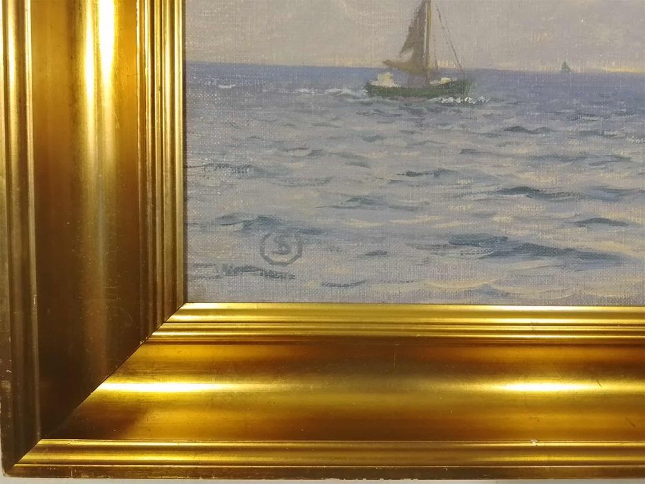 Stary obraz na płótnie Jens Sinding Christensen 1888 - 1980