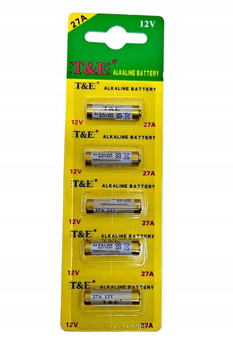 5 szt. Bateria alkaliczna 12 V 27 A mini do pilota wagi