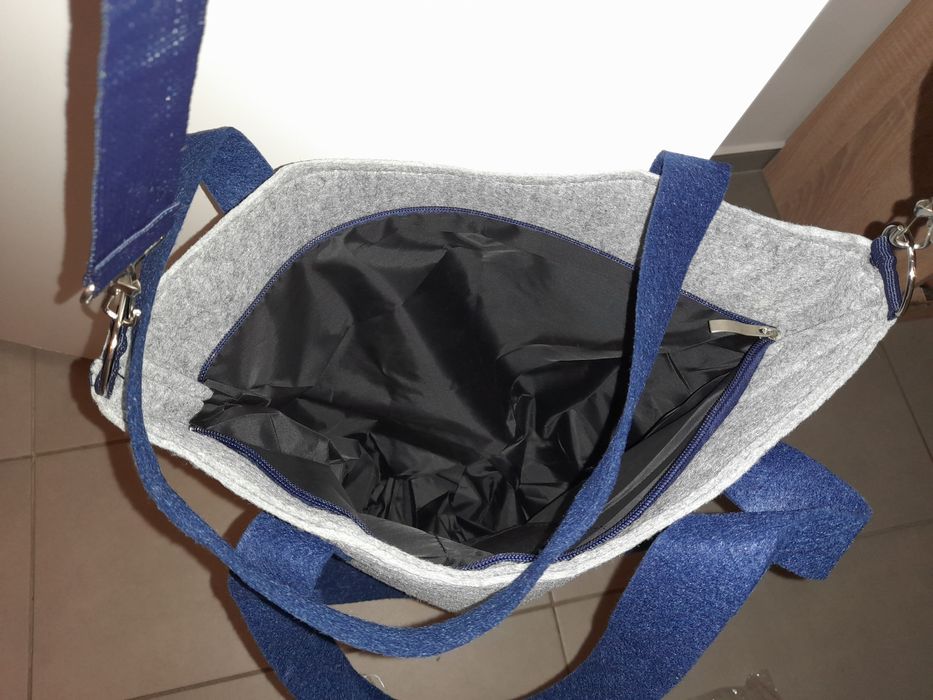 Duża torebka-torba z filcu NOWA