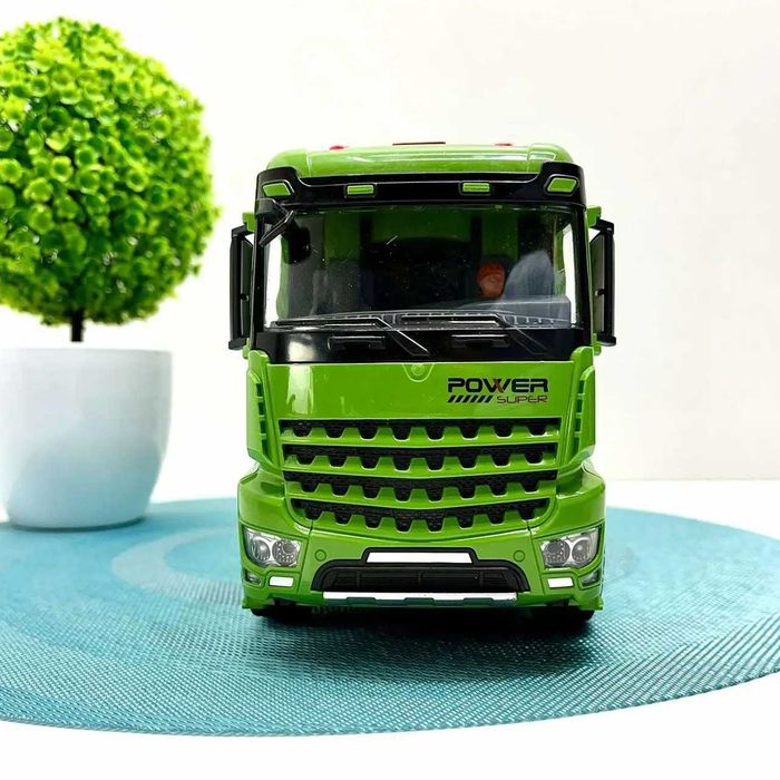 Сміттєвоз машинка інерційна звук  рухомі деталі 31 см Зелена (GC017)