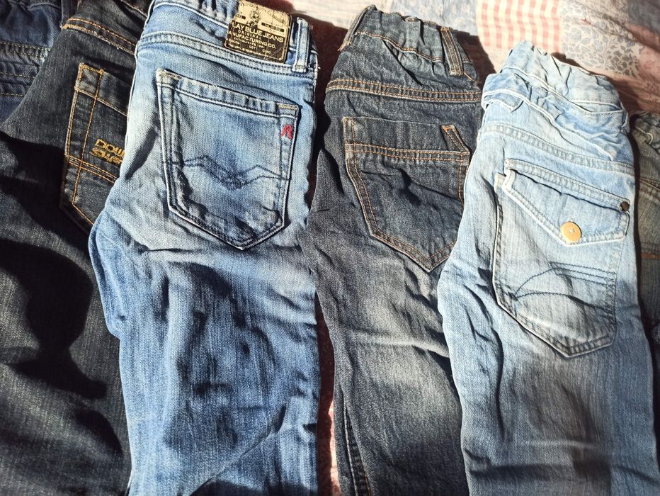 Jeansy dla chłopca 6-7-8 lat paka