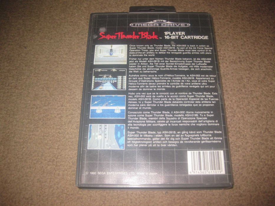 Jogo "Super Thunder Blade" para Sega Mega Drive
